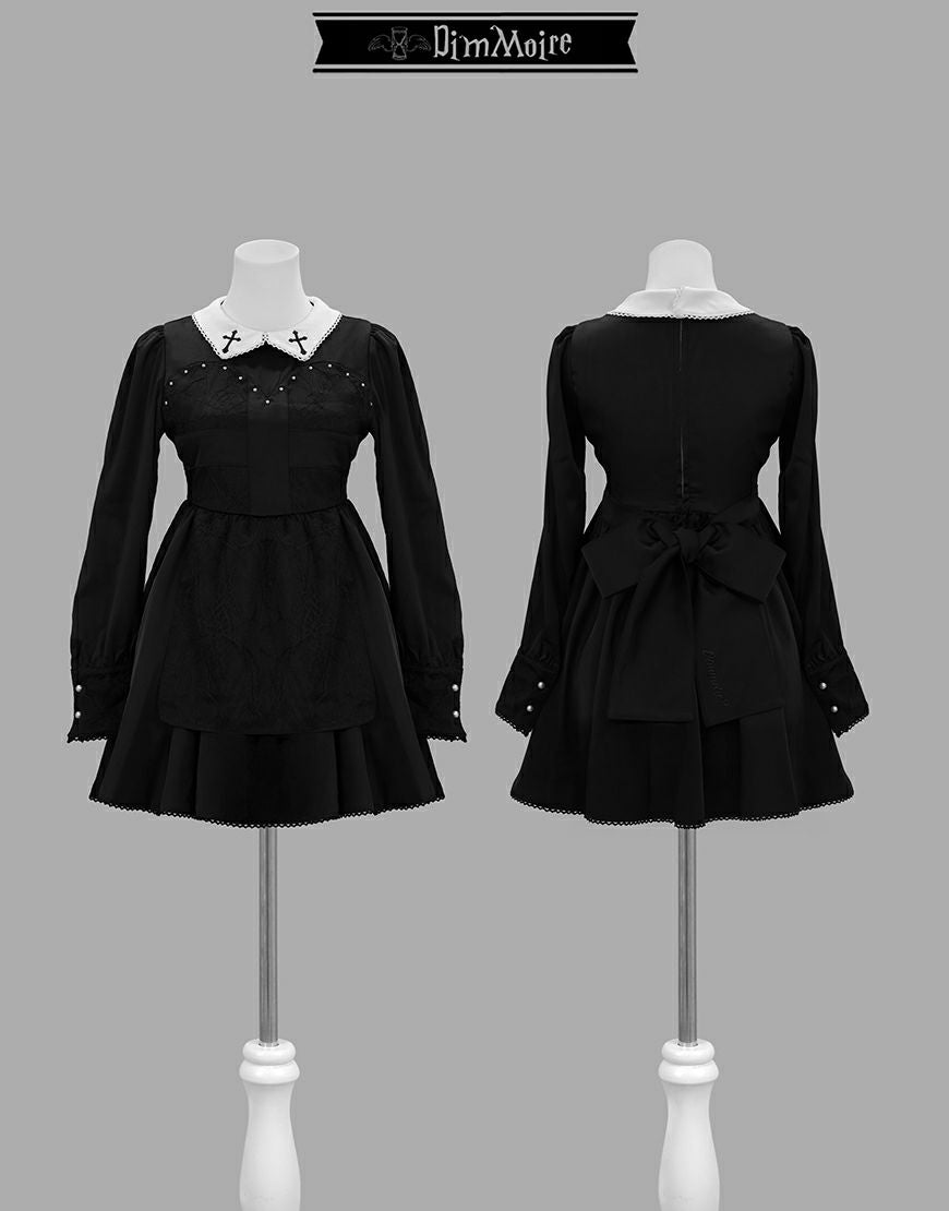 DimMoire【ディムモアール】フリルに埋もれて見る悪夢ドレス /Black