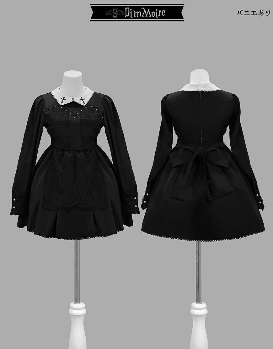 DimMoire【ディムモアール】ゴーストメイド十字ドレス/Black