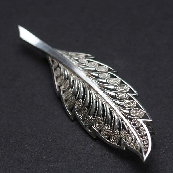 希少＊ヴィンテージ＊ブローチ アーチチョーク シルバー アンティーク