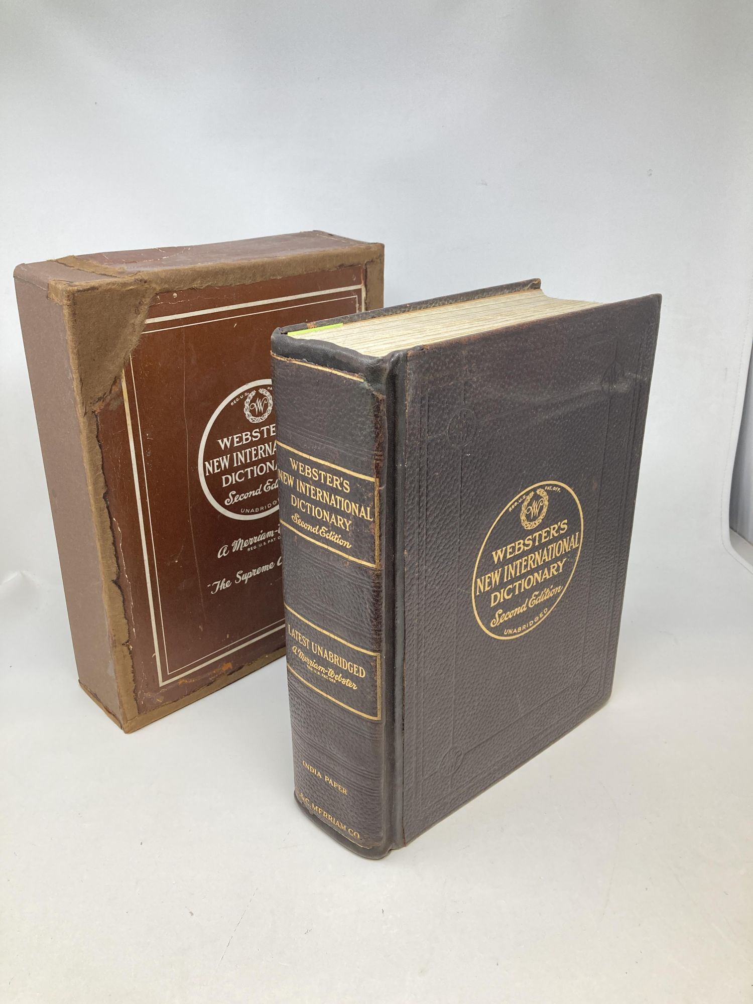 WEBSTER'S NEW INTERNATIONAL DICTIONARY OF THE ENGLISH LANGUAGE