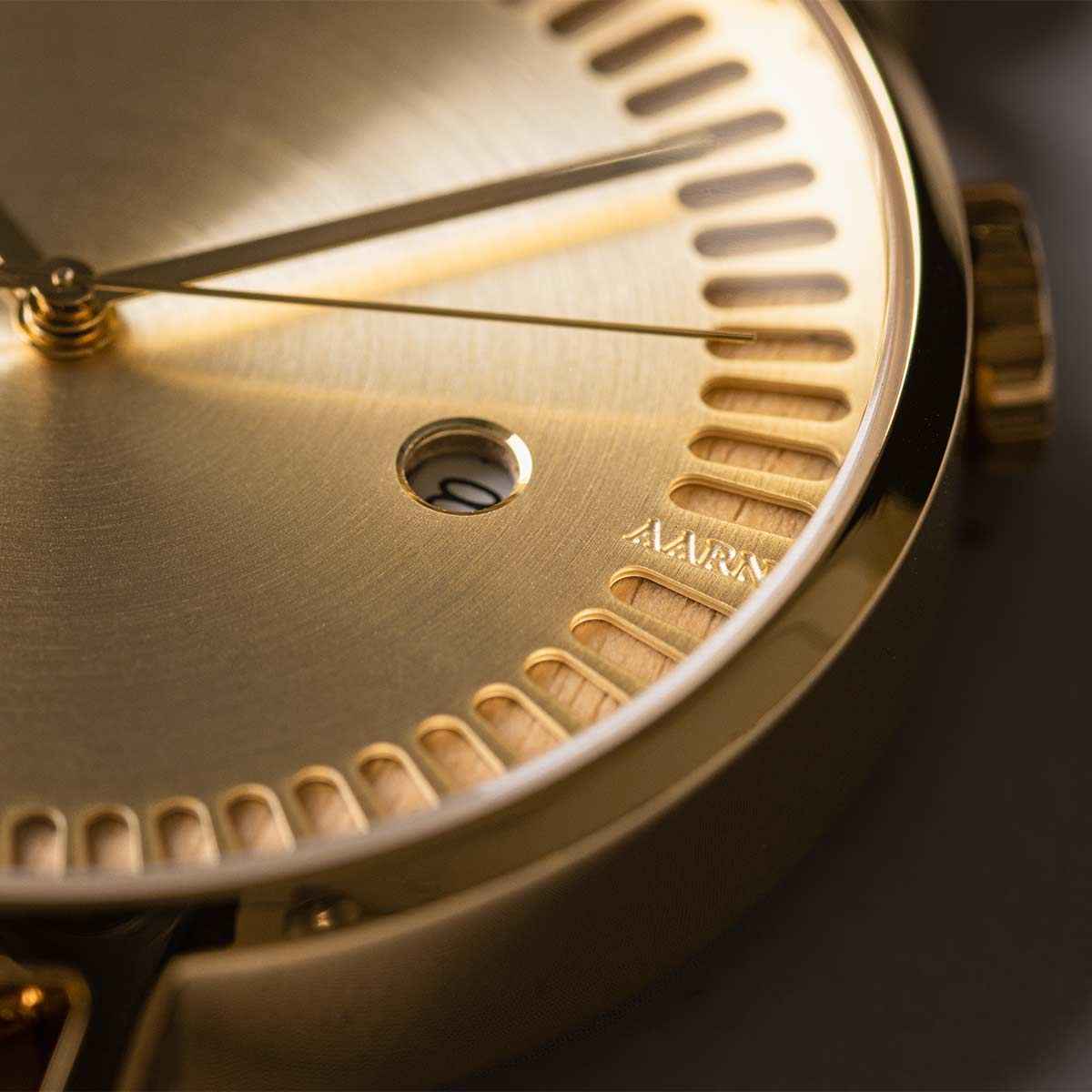 L42 Automatic - Gold Watch | AARNI X Alvar & Aino Aalto Watch