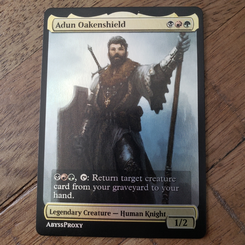 Adun Oakenshield #A - Foil - MTG - Abyss Proxy Shop: Enhance Your