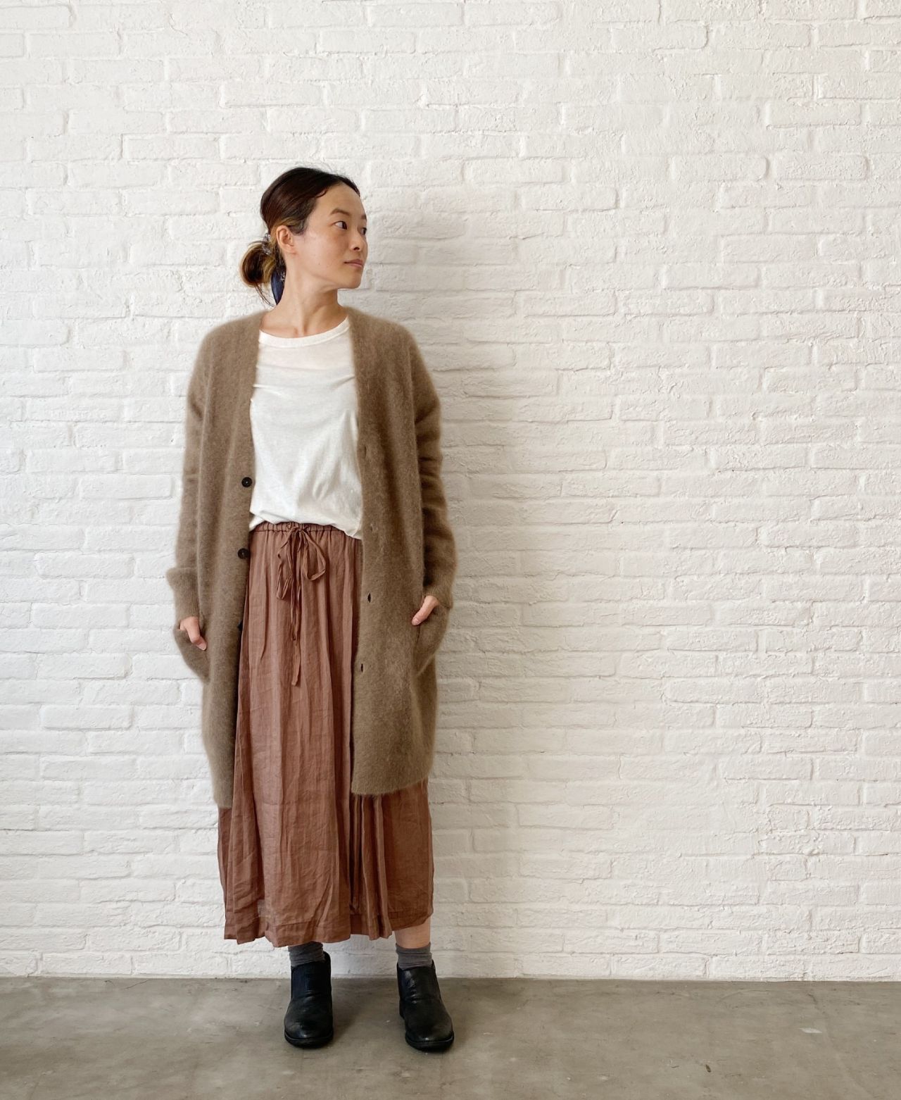 POINT10%】ラクーン ロングカーディガン | pas de calais Online | pas