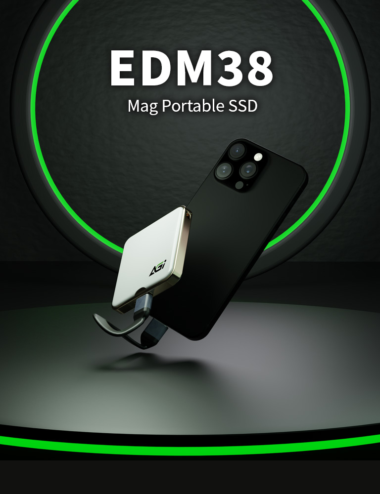EDM38 Magnetic Portable SSD - AGI Technology