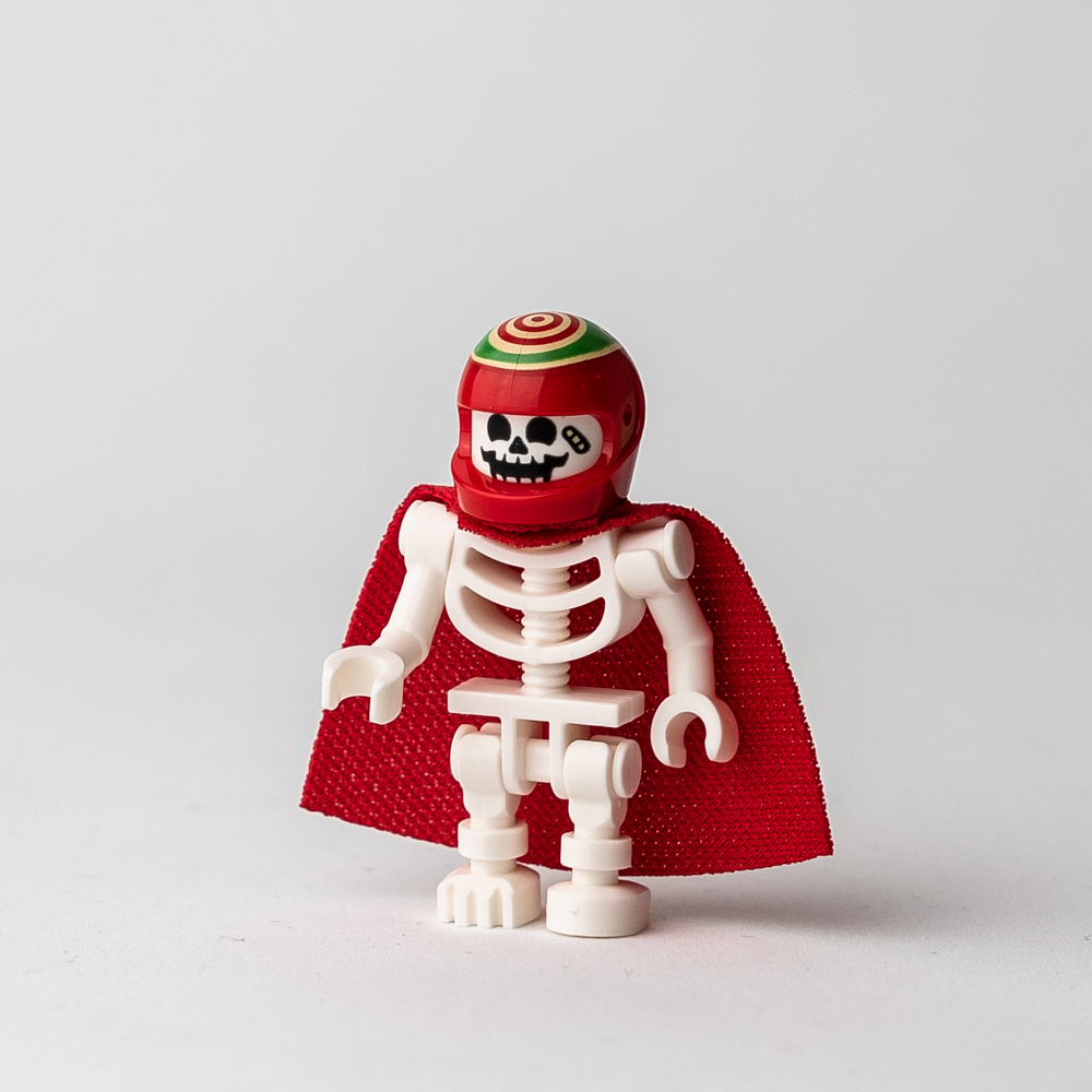 New LEGO® Douglas Elton / El Fuego - Skeleton w/ Cape Minifigure