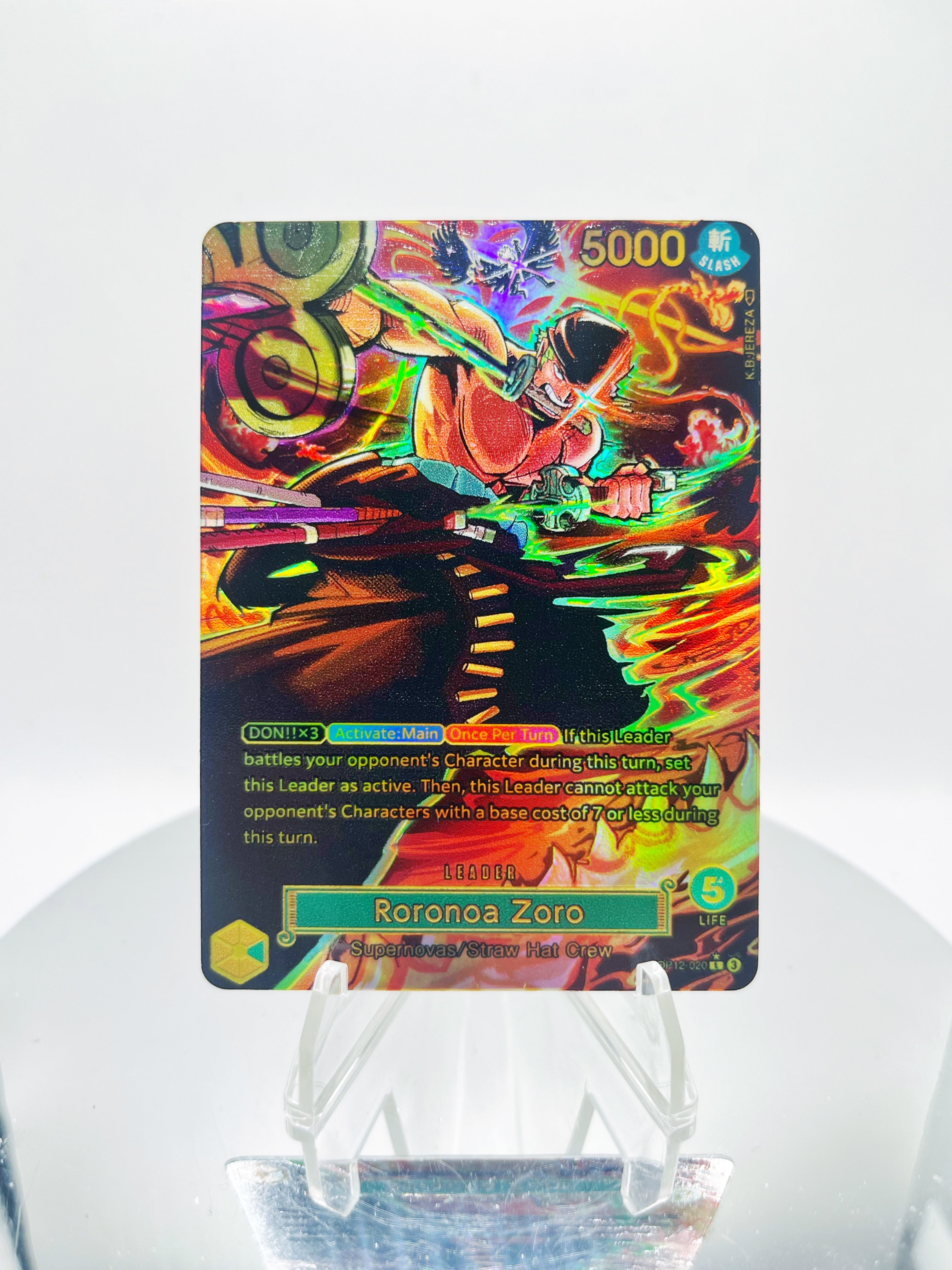 OP12 Roronoa Zoro “King of Hell” (Artist: KB Jereza) Custom Art