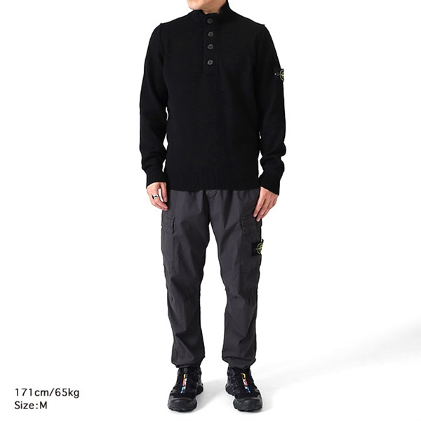 Stone Island ストーンアイランド MAGLIA ハーフボタン スタンドカラー