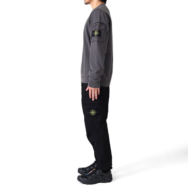 Stone Island ストーンアイランド ガーメントダイ 袖ポケット クルー