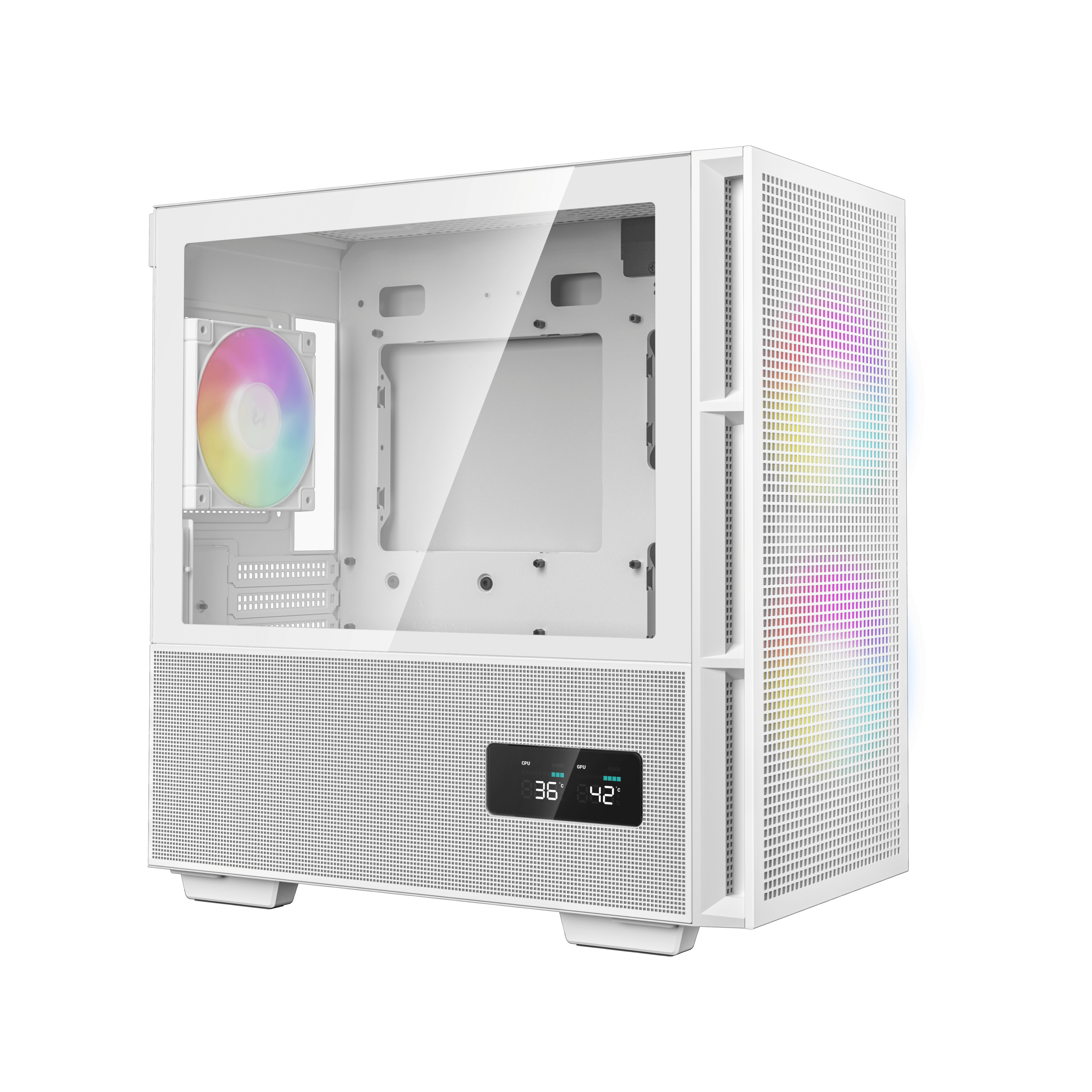 DeepCool CH360 Digital Micro ATX PC Case - White - R-CH360-WHAPE3D