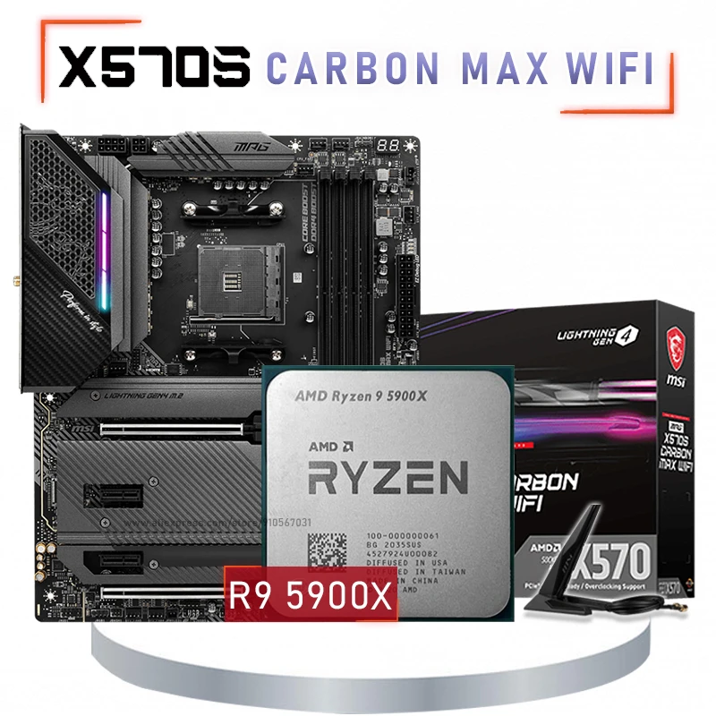 Ryzen 9 5900X マザーボード,メモリ,CPUセット 【公式通販】