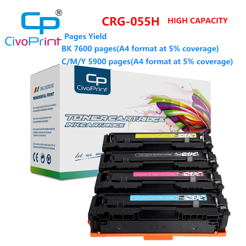 4 colors CRG-055H 055 crg-055 Toner Cartridge four colors for