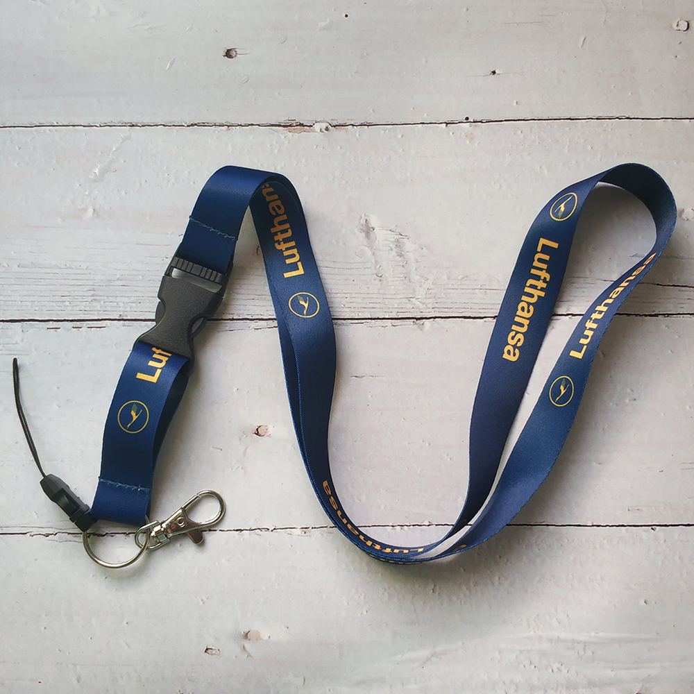 1 PC ネイビーブルールフトハンザストラップネックストラップ用電話