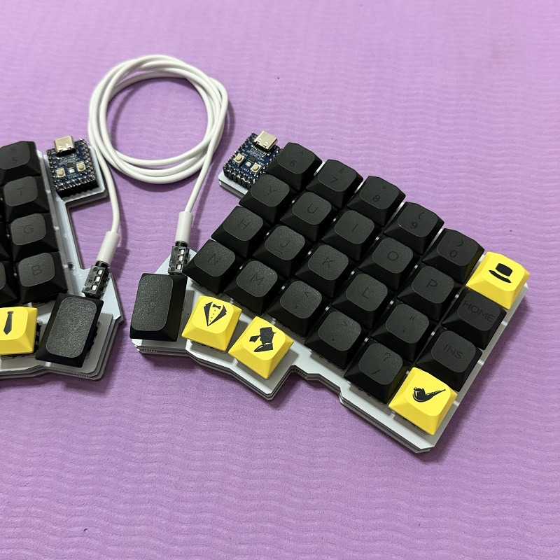 Silakka54 スプリットキーボード有線シングルモード人間工学に基づいた