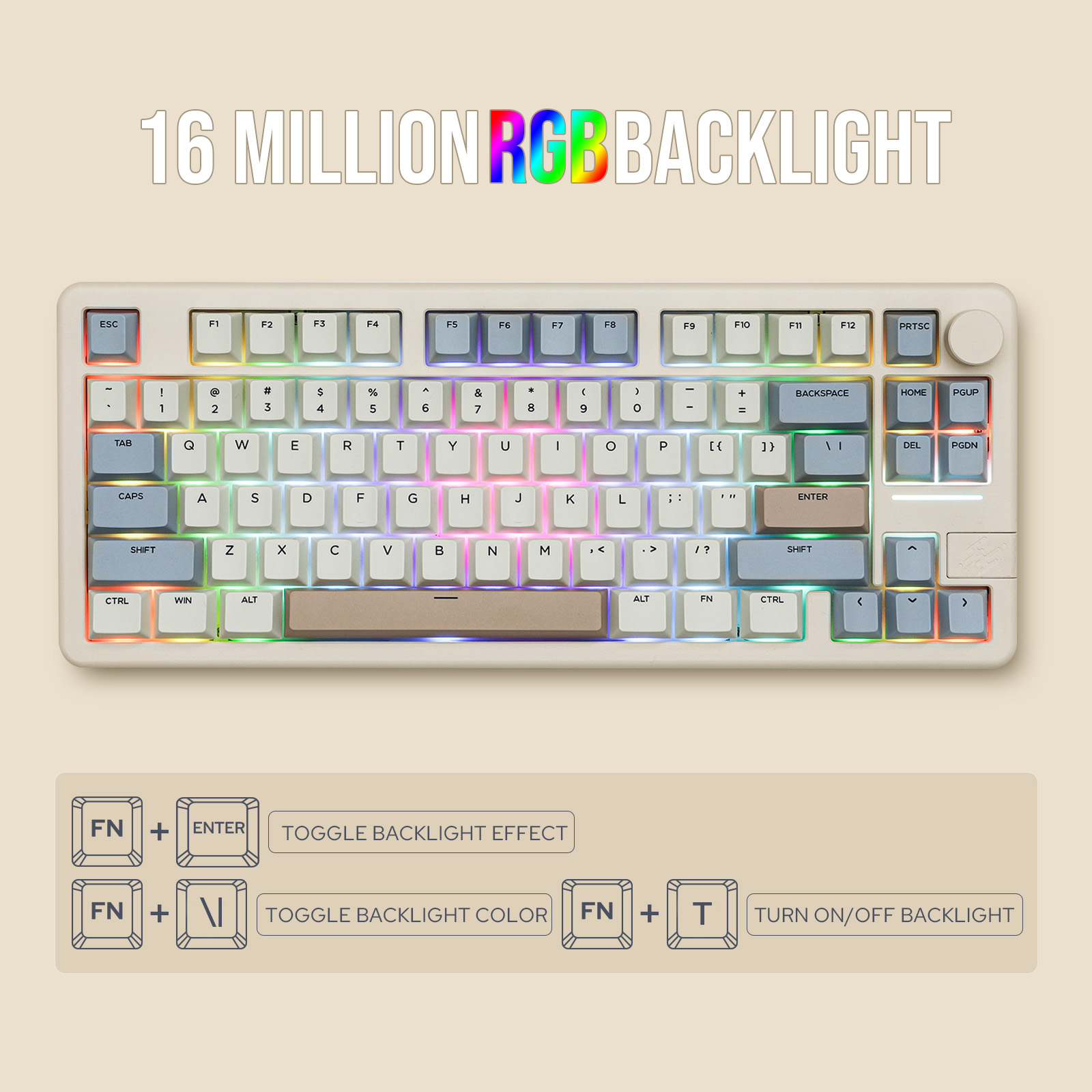 EPOMAKER Galaxy 70 75%レイアウト アルミニウム ガスケットマウント