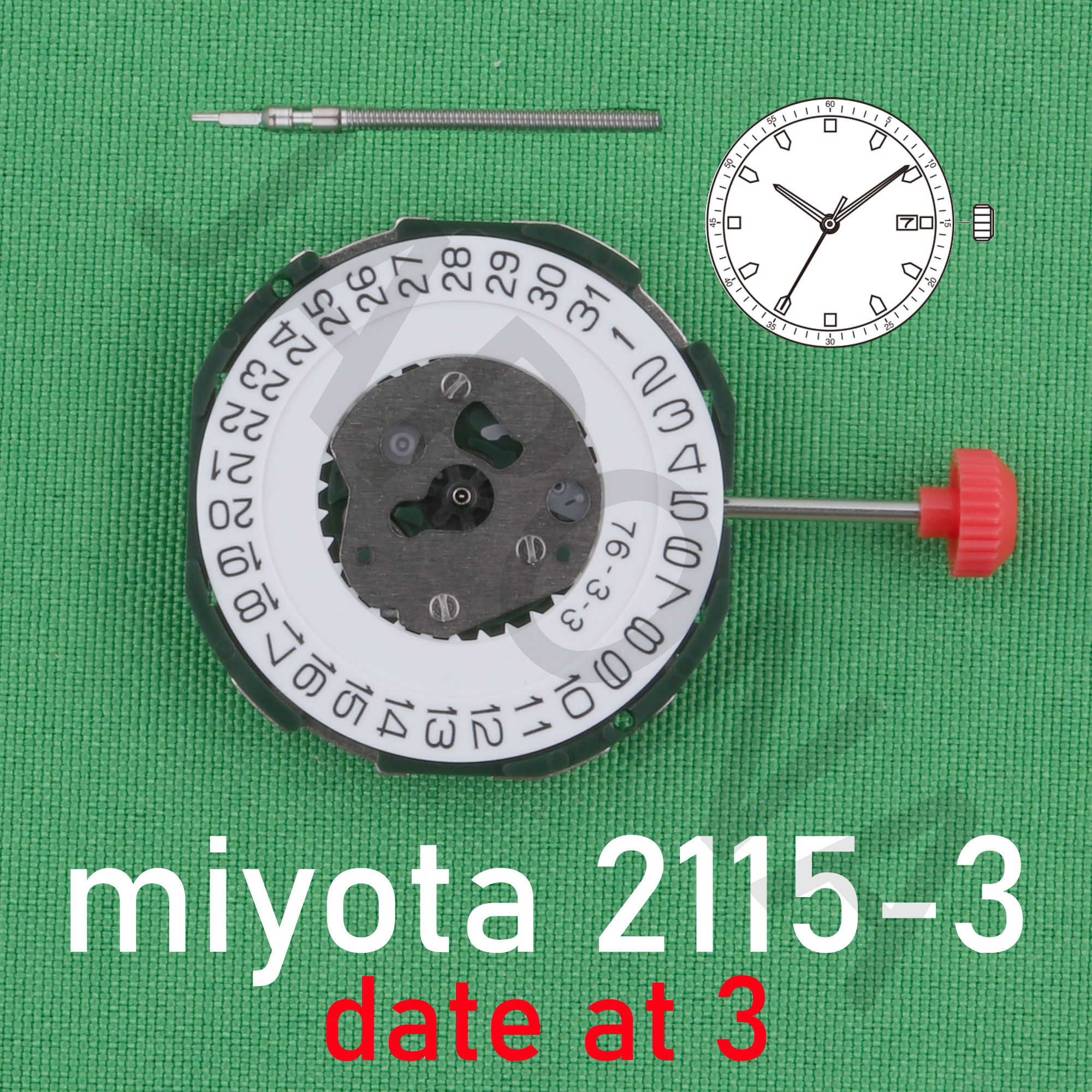 2115 movement Miyota 2115-3 quartz movement japan movement