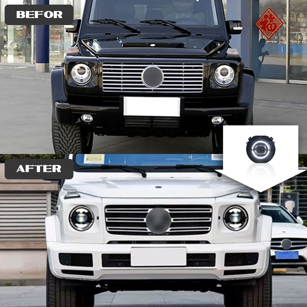 TTY-メルセデスw463用ヘッドライトアセンブリ,ヘッドランプ,gクラス,g