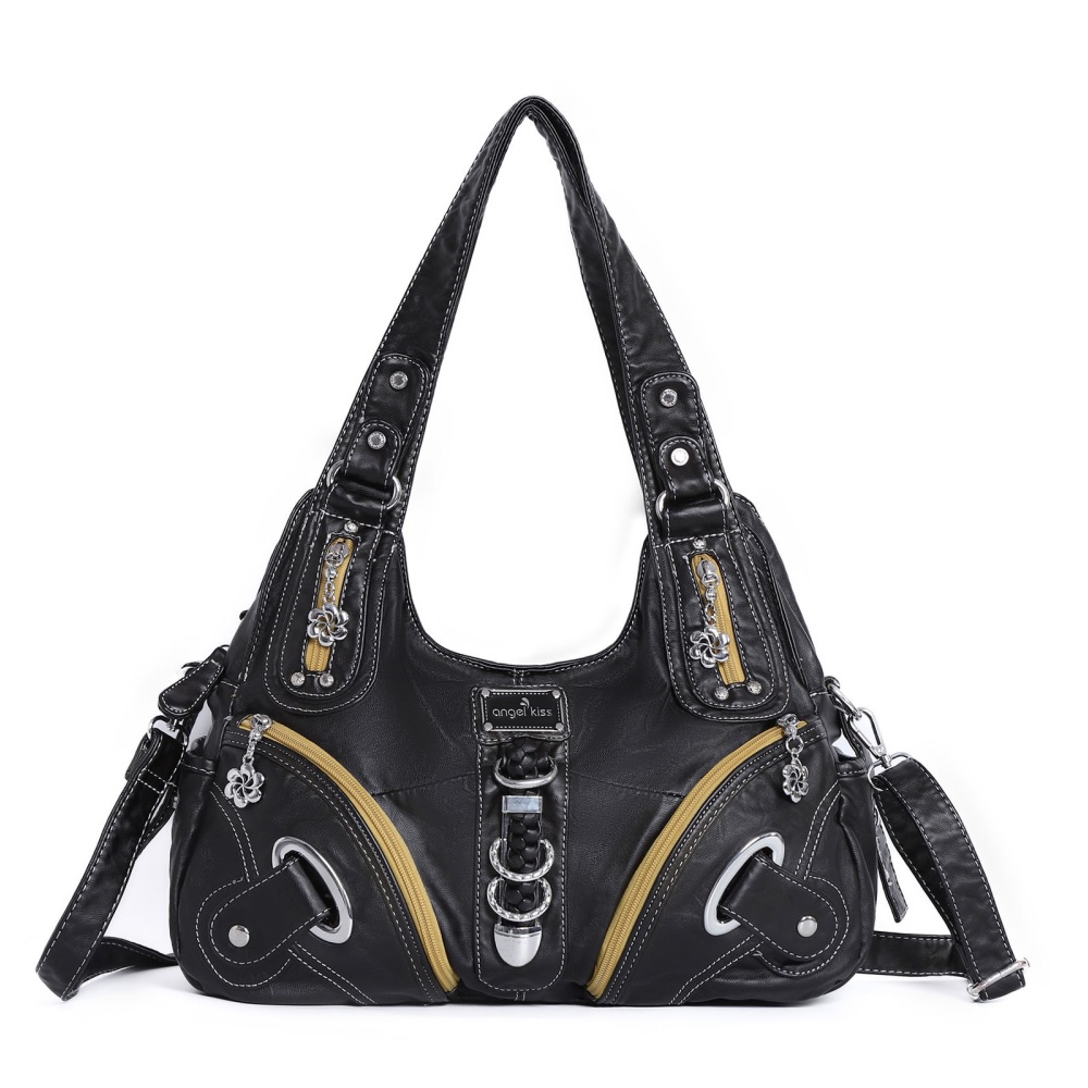 エンジェルキス女性ハンドバッグショルダーバッグトップハンドル