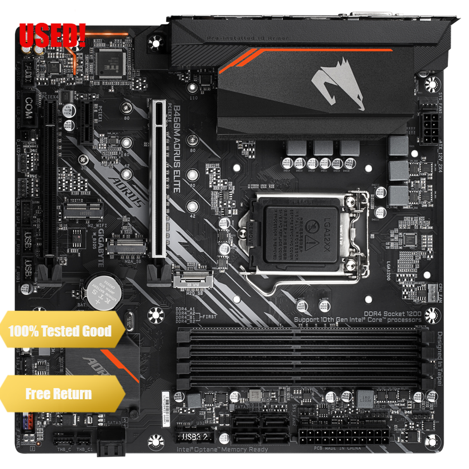 Gigabyte GA B460M AORUS ELITE Micro-ATX Intel B460 DDR4 M.2 128G