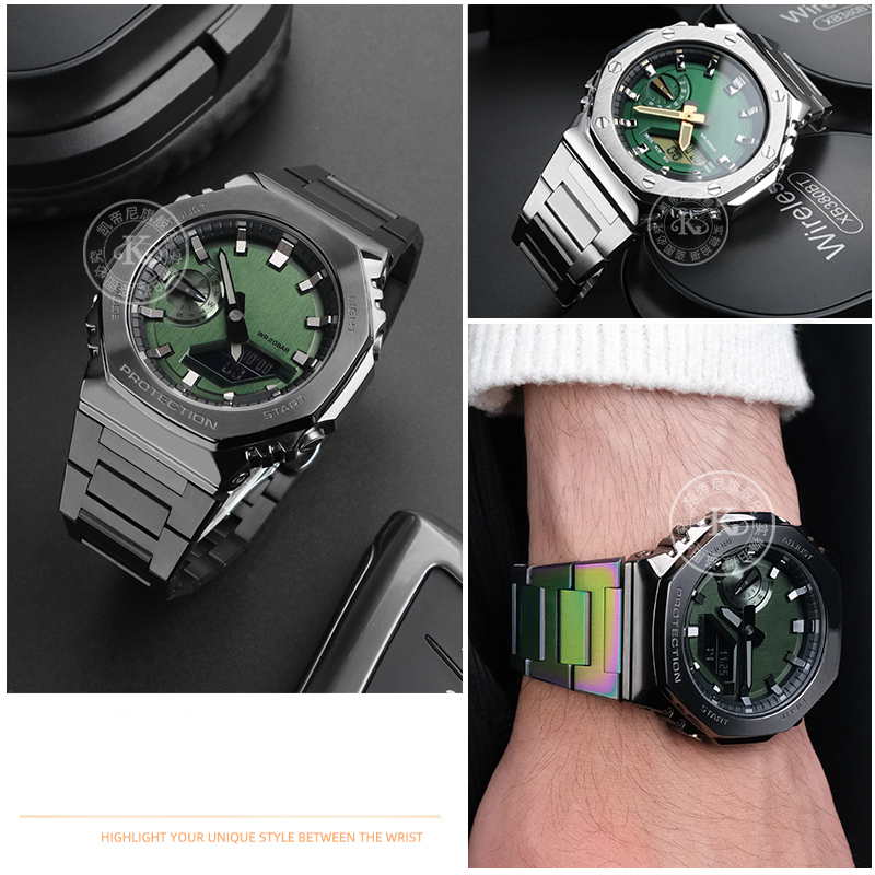 修正された金属時計バンドブレスレット男性のストラップカシオG-SHOCK