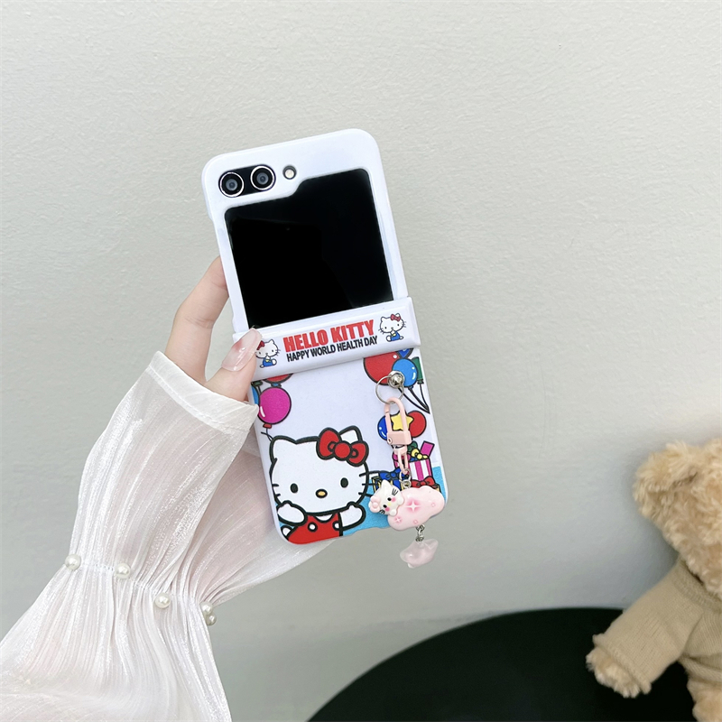 サンリオ-ハローキティの電話ケース,ストラップ付きの素敵な漫画の