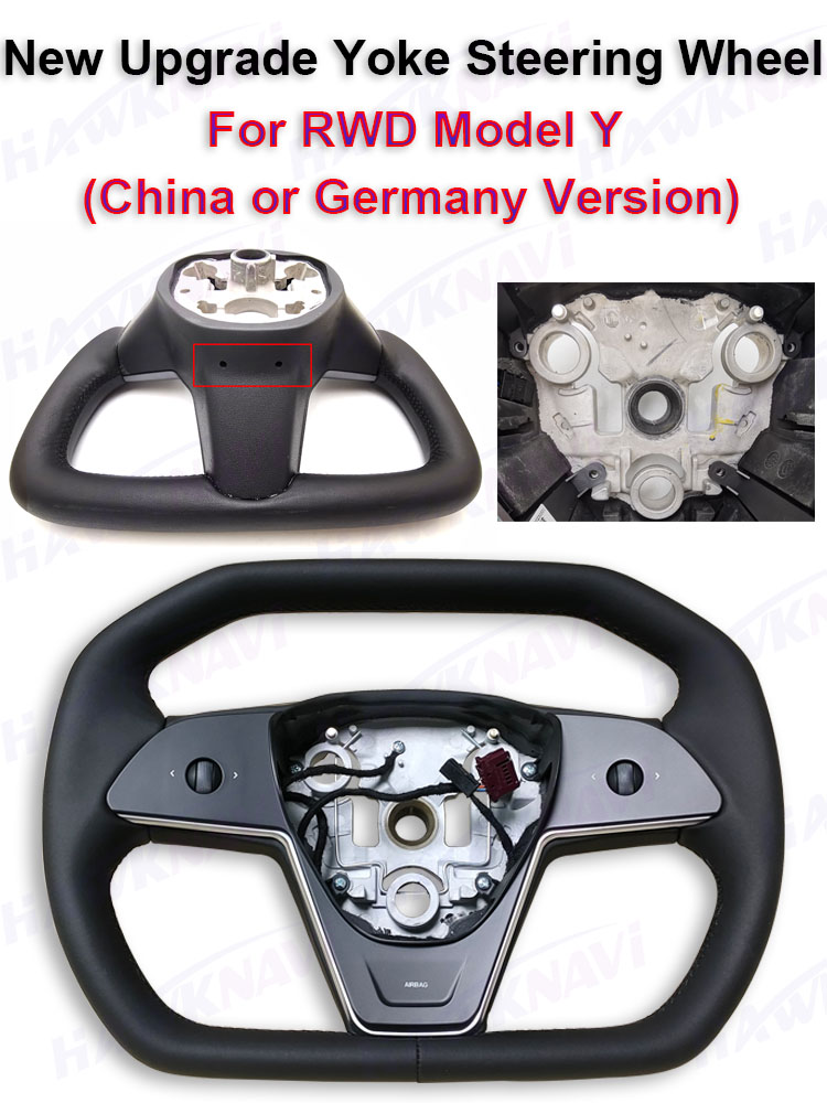 Hawknavi 新スタイル Cybertruck ヨークステアリングホイールテスラ