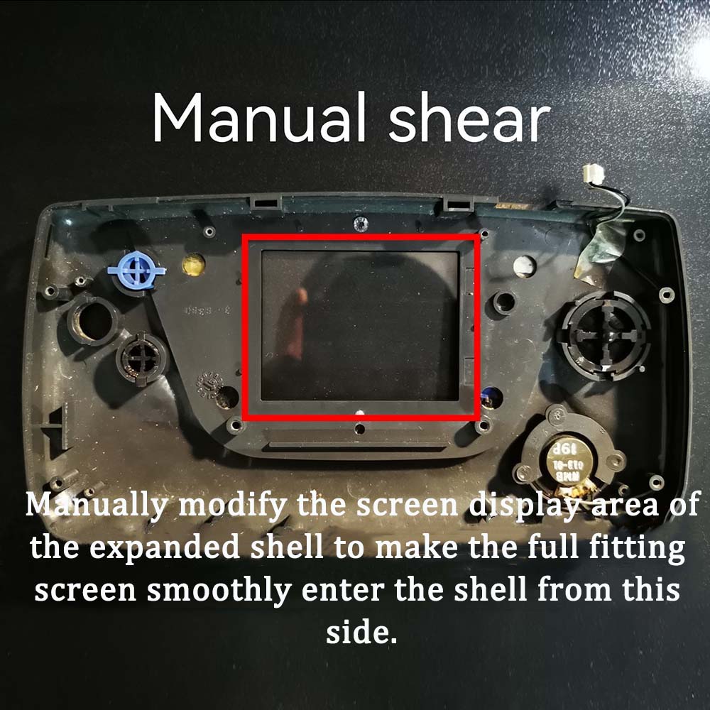 セガゲームギア用のフルスクリーンOGSLCDキット,IPS V4.2,VGA付き