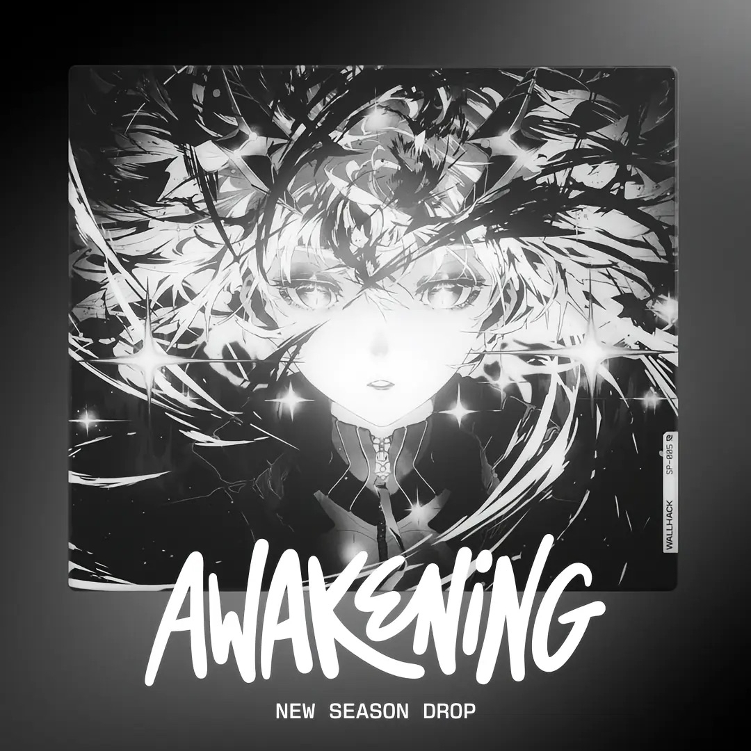 WALLHACK SP-005 Tempered Glass Mouse Pads Awakening SORA Custom