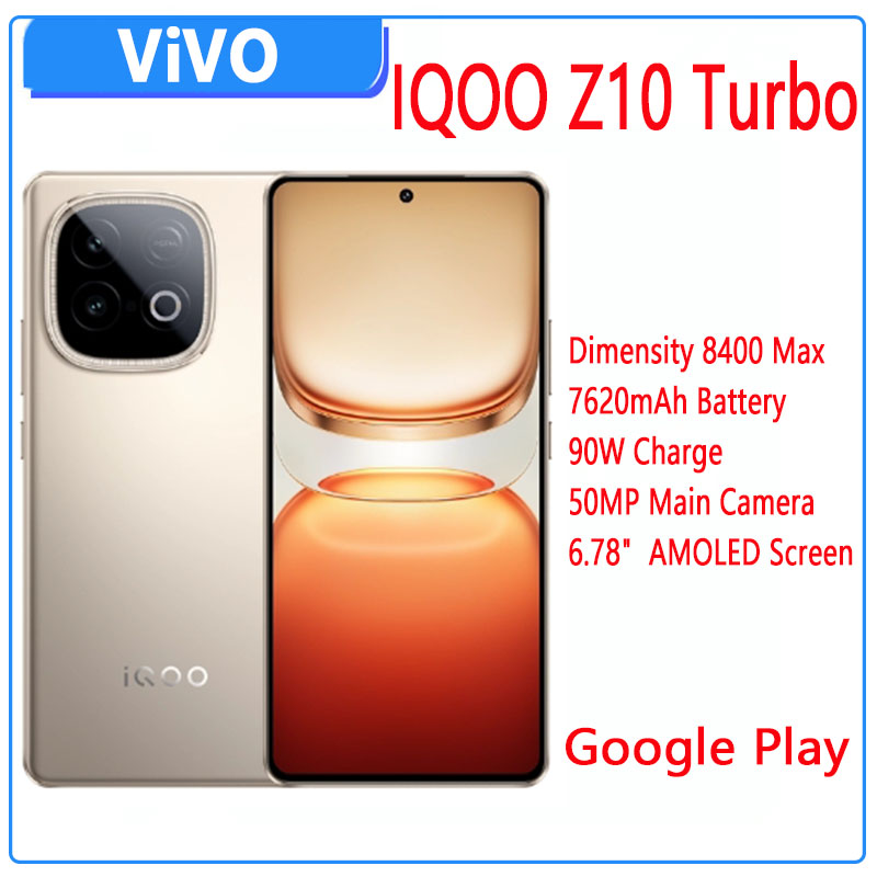 New IQOO Z10 Turbo 5G Smart Phone Dimensity 8400 6.78'' 144Hz