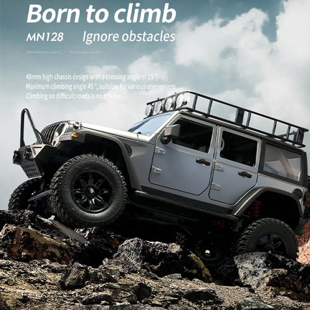 1:12 車 MN128 ラングラークライミングリモートコントロールカー大人
