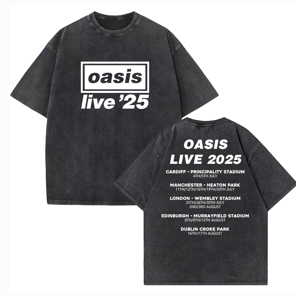 oasis ライブTシャツ CARDIFF 2025カーディフ oasis ライブTシャツ