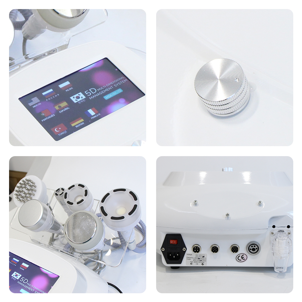 120K 6 in 1 超音波キャビテーション 5D マシン抗セルライト減量ボディ