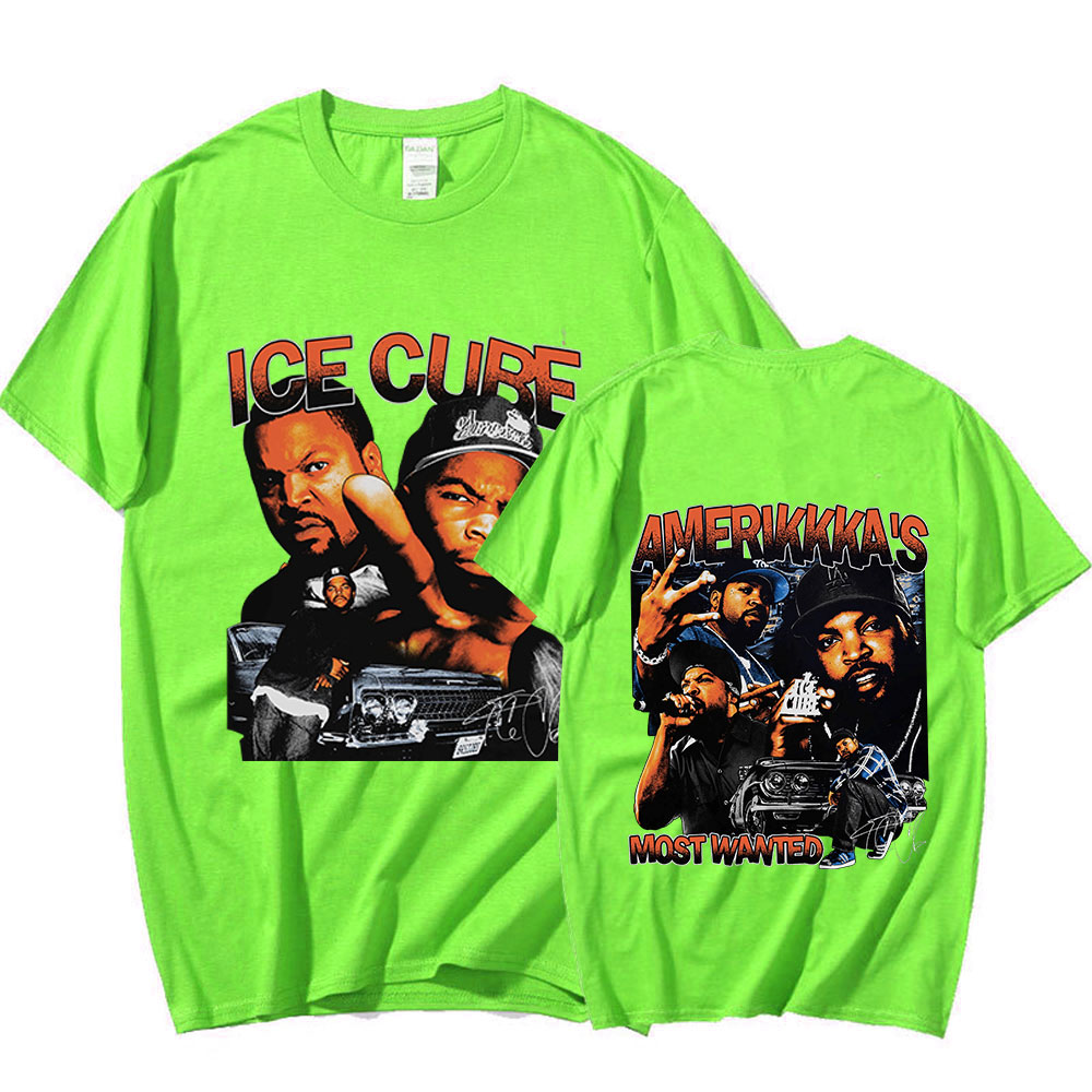 90s Rapper Ice Cube Amerikkka's Most Wanted T-shirt Mens Fashion