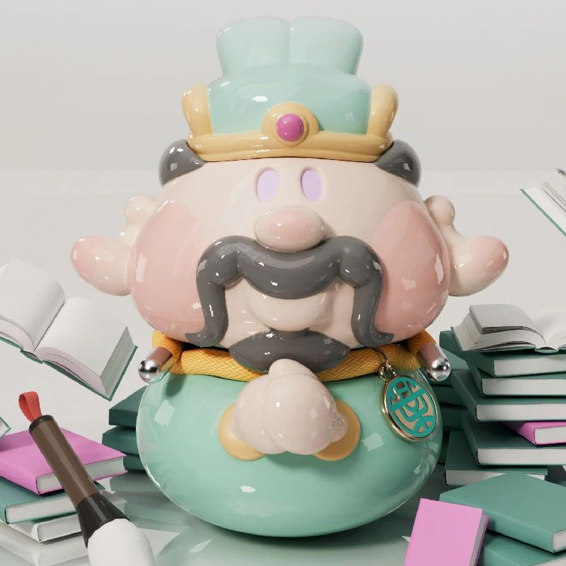 lucky rudy 首振りBALLOON缶 オオカミ男 半魚人 lucky rudy 首振り