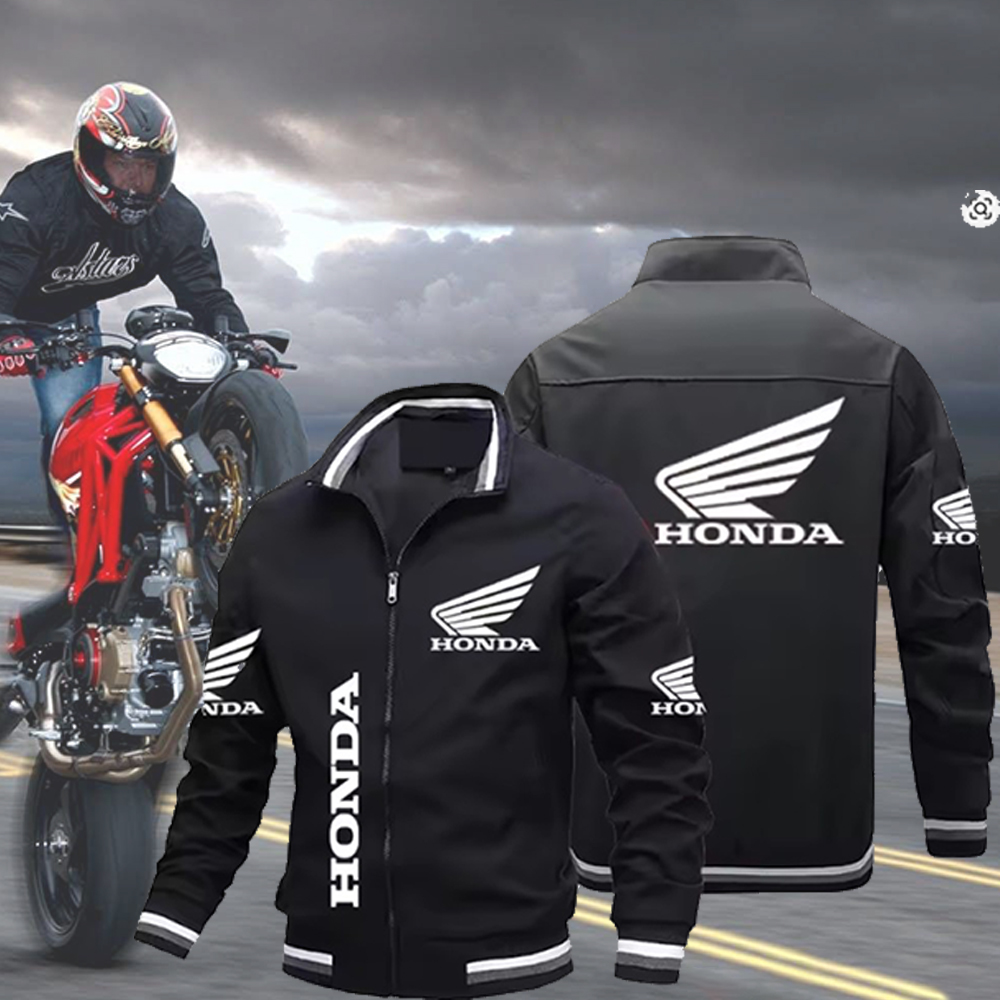 Honda Red Wing Logo Printed Jacket, Outdoor Sports Racing Suit