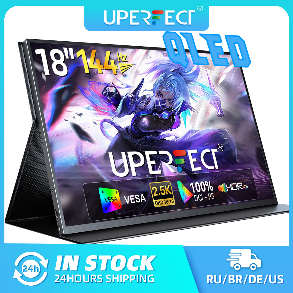 UPERFECT ポータブルモニター 18インチ 2K 144Hz ゲーミング