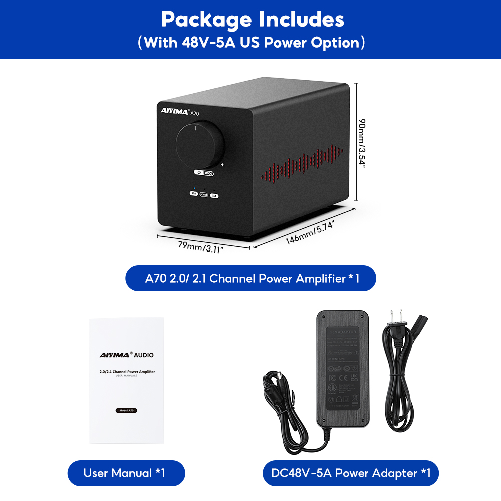 AIYIMA-A70 tpffbステレオパワーアンプ,クラスd,デジタルオーディオ