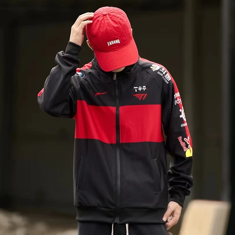 2022 T1 UNIFORM FAKER選手のジャージ 黒/赤 2022 T1 UNIFORM FAKER