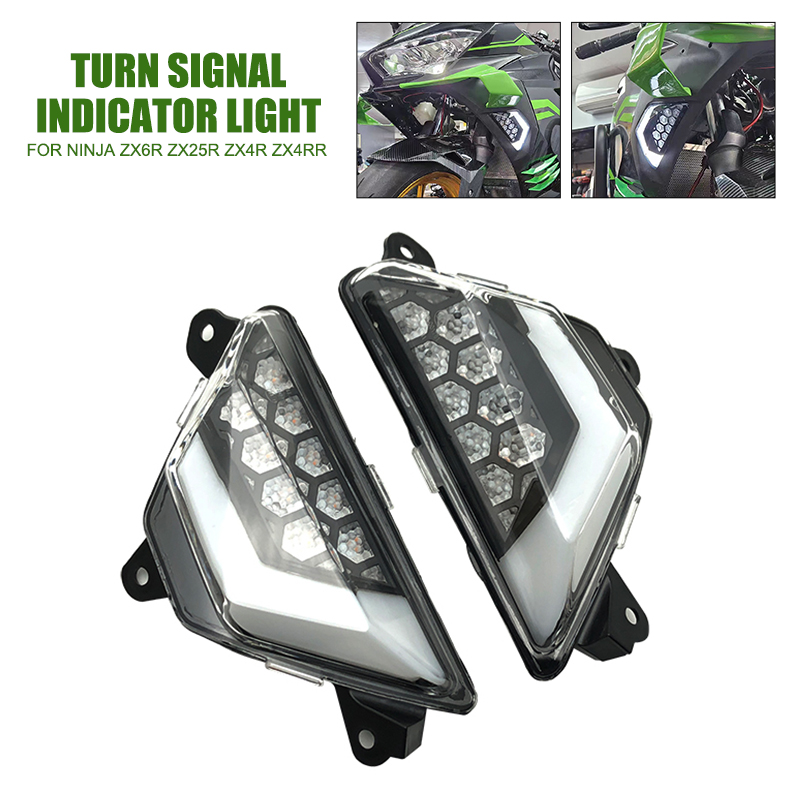 ZX4R LED Turn Signals Indicator Blinker For Kawasaki For Ninja 650