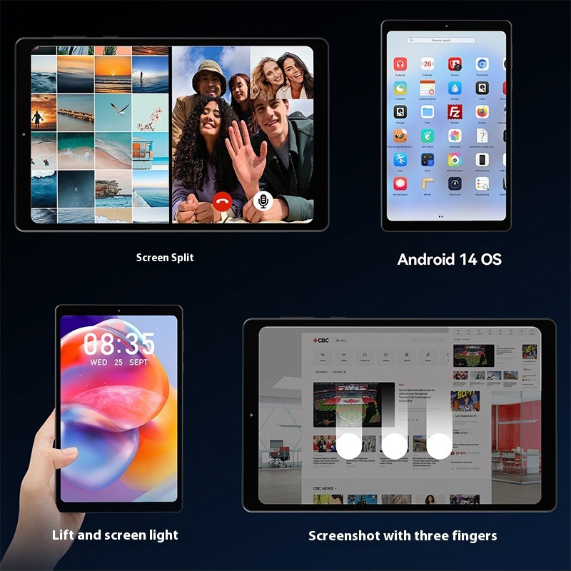 HEADWOLF FPad 6 Andorid 14 Gaming Tablet 8.4 inch 128GB ROM MTK