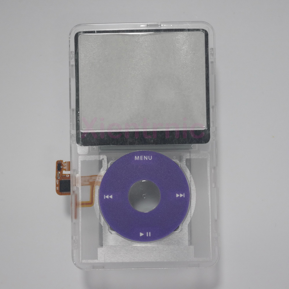 iPod 5th ビデオ透明クリアフロントカバーパネルとクリックホイール