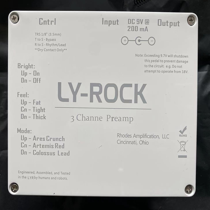 LY-ROCK LYR 3 Channel Guitar Preamp Pedal Effect Pedal for KSR