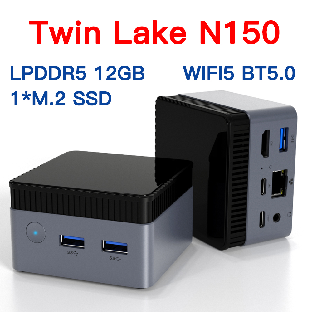 ミニpc 12世代Intel Twin Lake-N150 ミニPC 12GB+512G 第12世代