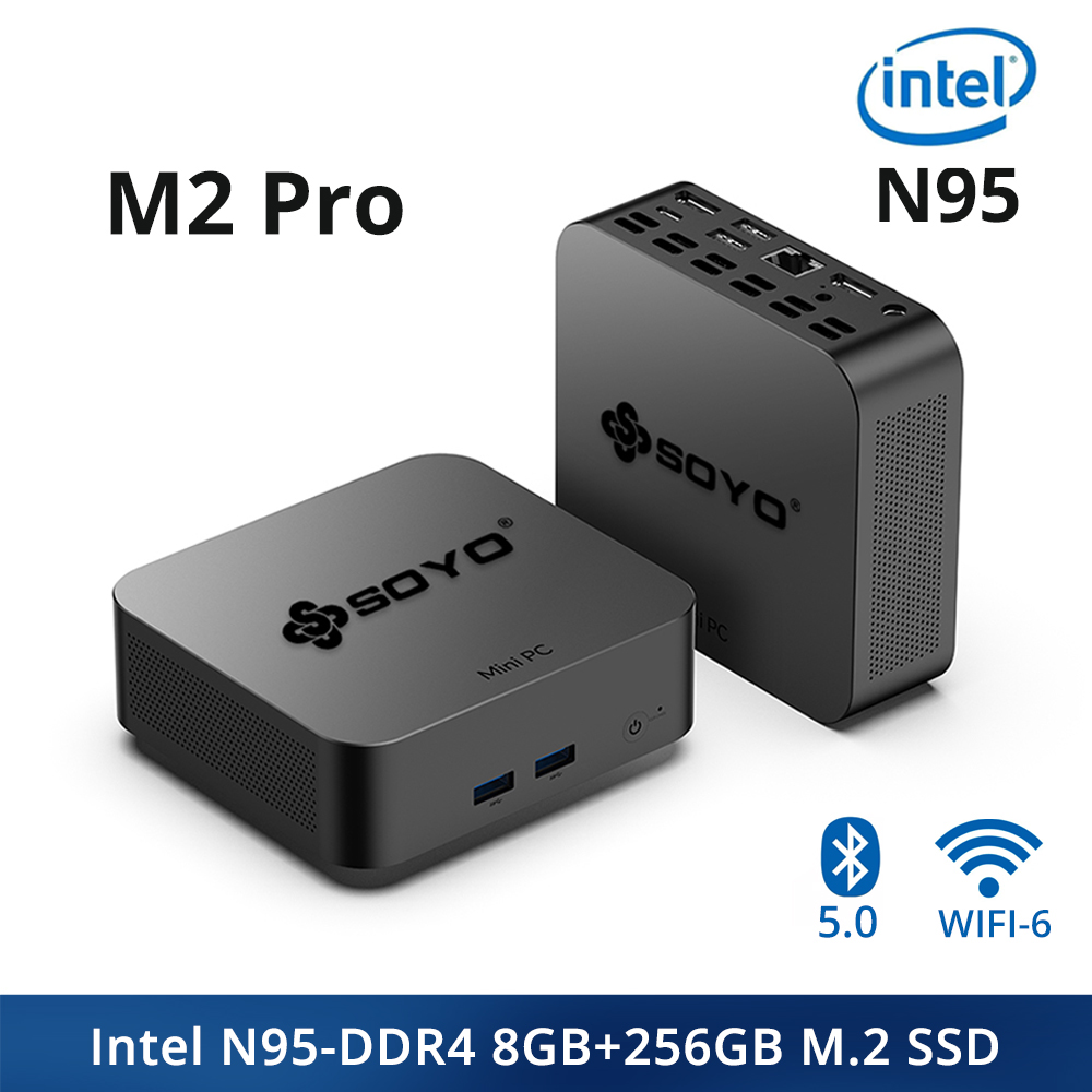 SOYO M2 Pro Portable Mini PC Intel N95 CPU DDR4 8/16GB RAM 256
