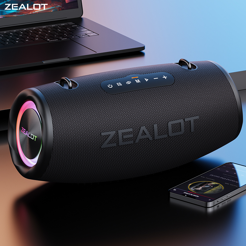 ZEALOT-S87 Portable Bluetooth Speaker, 80W Stereo Sound with XBass
