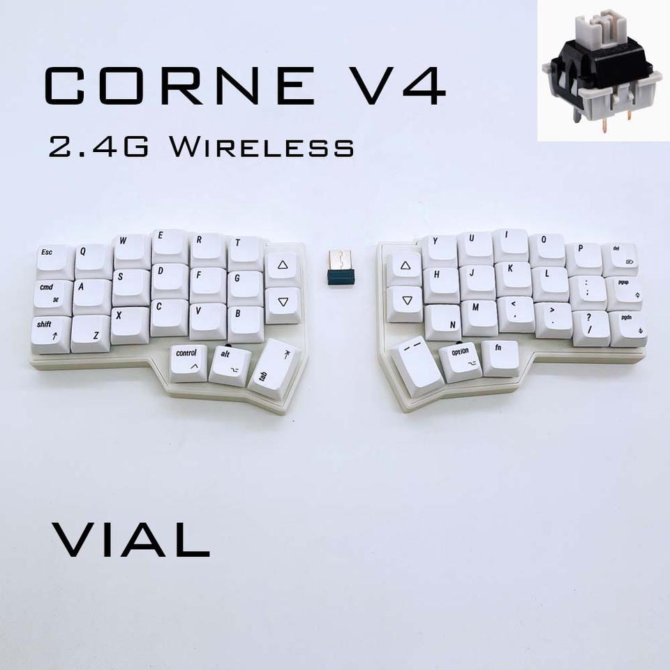CORNE V4 2.4G ワイヤレス MX メカニカルキーボード ホットスワップ