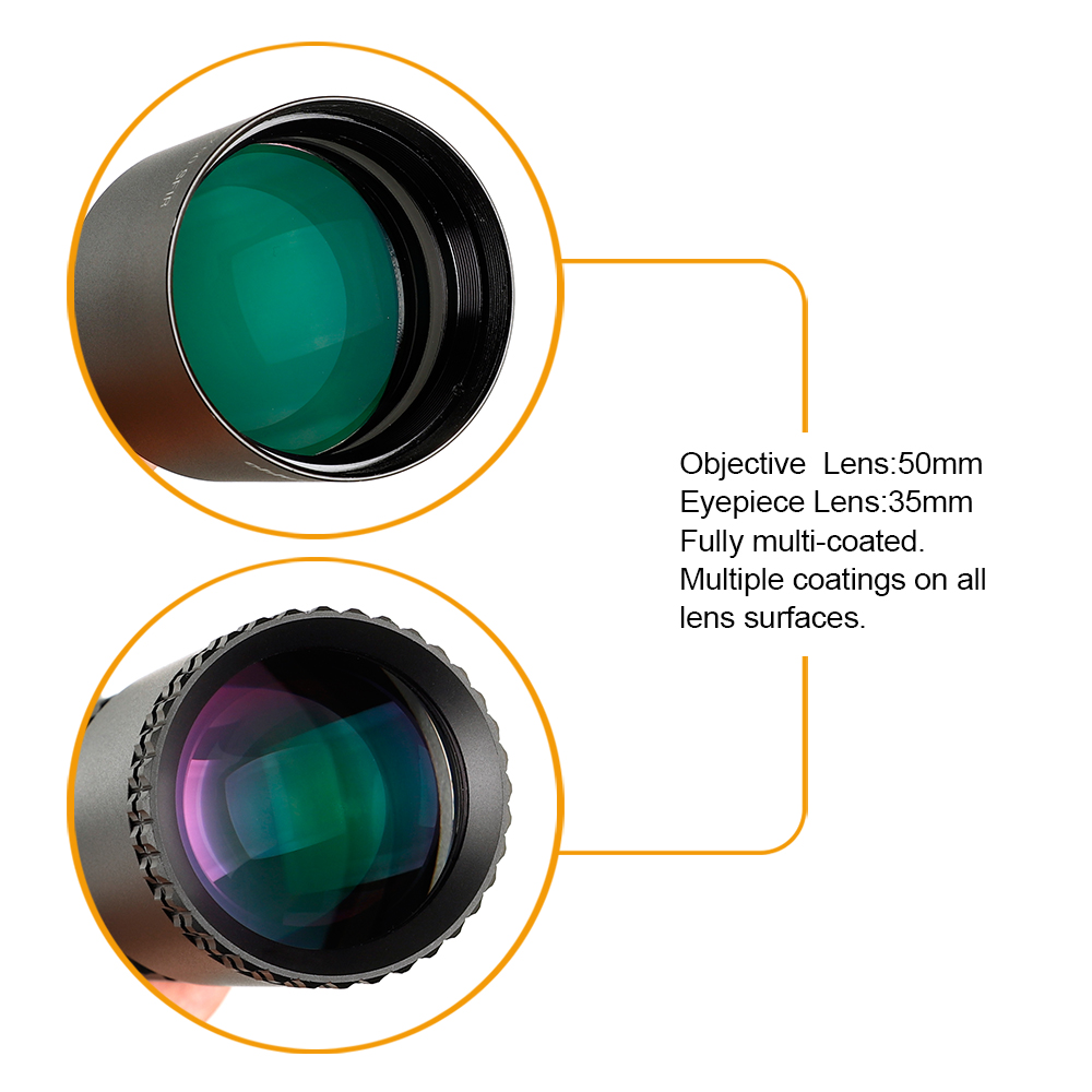 ohhunt LR 2-16x50 SFIR Hunting Scope Mil Dot Glass Etched Reticle