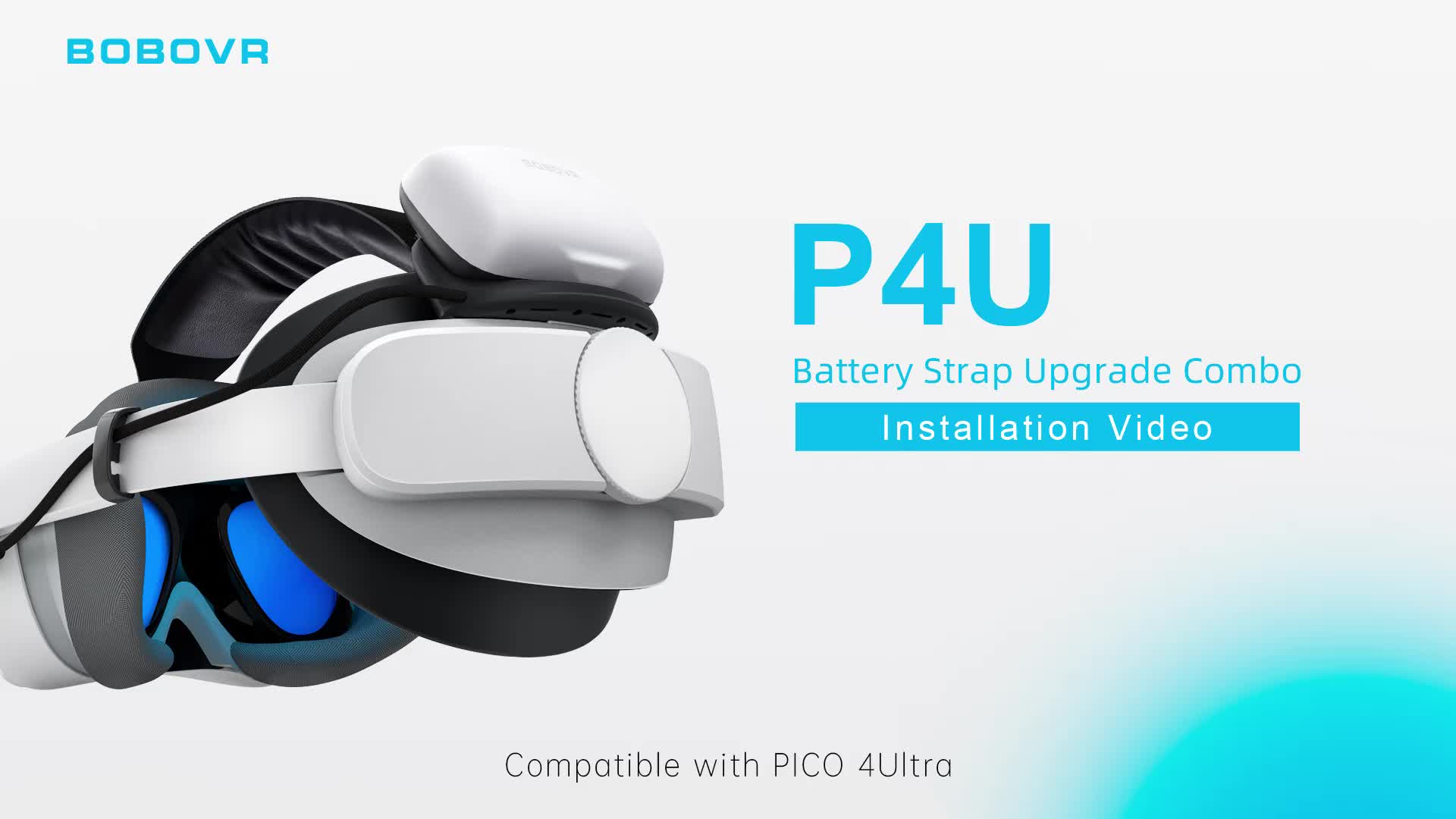 BOBOVR P4U 10000mAh バッテリーストラップ PICO 4 Ultra および PICO
