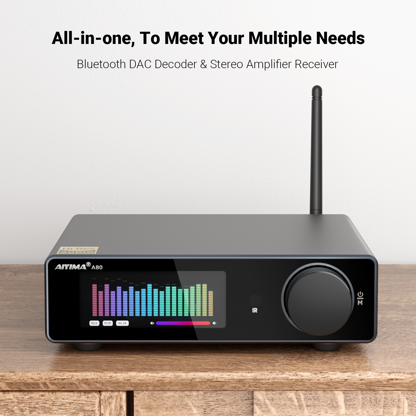 AIYIMA アップグレード版 A80 パワーアンプ TPA3255 DAC Bluetooth