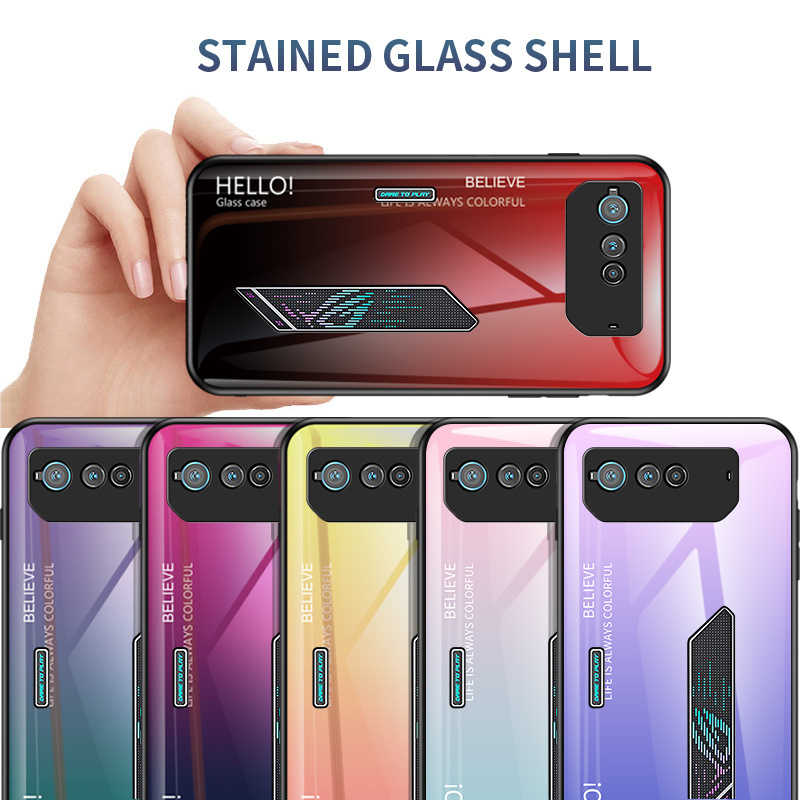 Armor PC For Asus ROG Phone 6 6D Glass Case Mirror Hard Protective