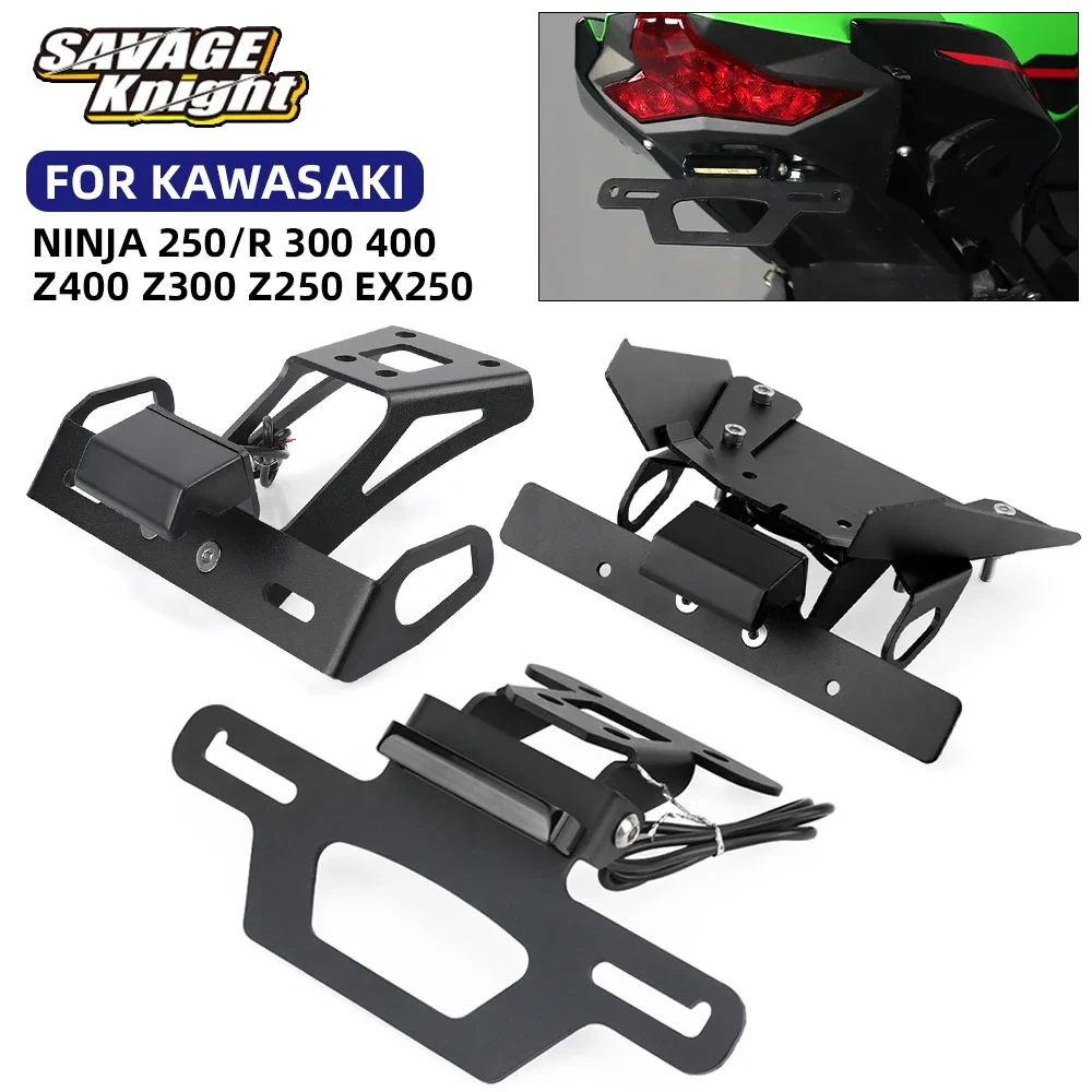 Rear License Plate Holder LED Light For KAWASAKI NINJA 250R 250